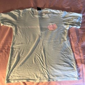 Santa Cruz T shirt. Size S. I am 145 pounds for reference and 36A.